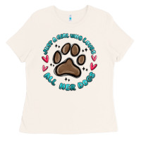 Bone just a girl who loves all her dogs Ladies Tee - MaliasSmallBusiness