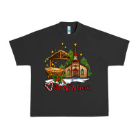 Pigment Black the church  chrıst is born Urban Heavy Tee - AdoDesignShop