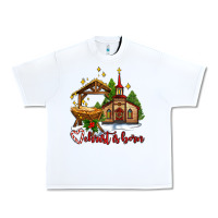 White the church  chrıst is born Urban Heavy Tee - AdoDesignShop