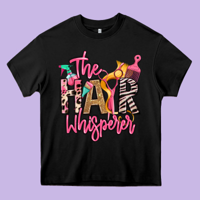 The Hair Whisperer Heavy Core Tee Designed By Texasbilliewilder