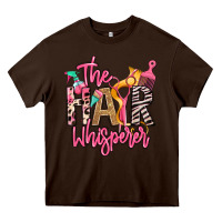 Chocolate Brown the hair whisperer Heavy Core Tee - texasbilliewilder
