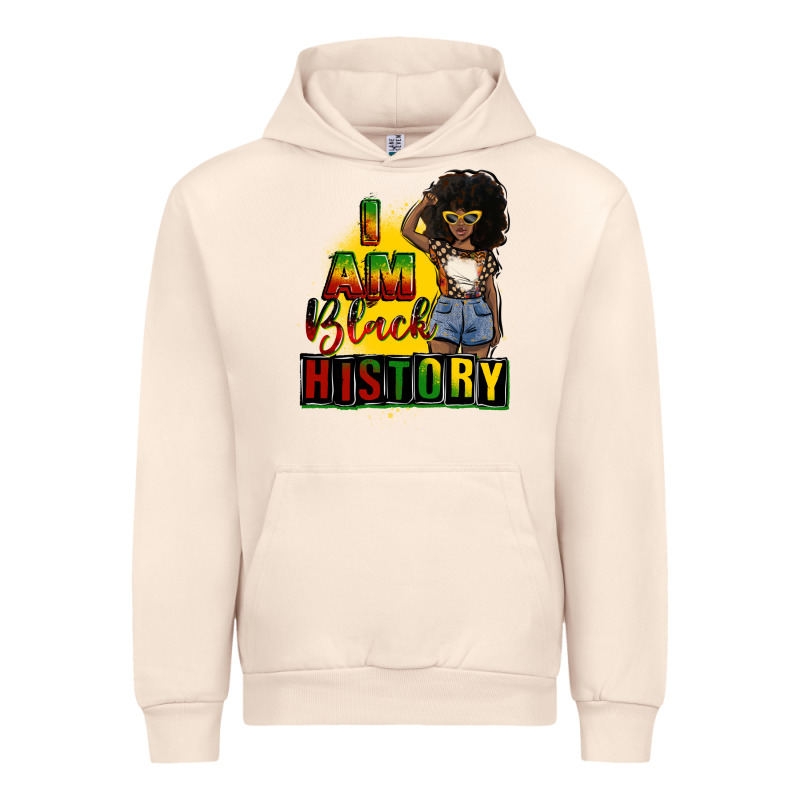 I Am Black History Juneteenth Urban Hoodie by CowGirlArtShop | Teevron