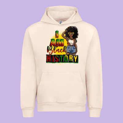 I Am Black History Juneteenth Urban Hoodie Designed By Cowgirlartshop