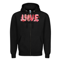 Black let all that you do be done in love 1 corinthıans Zipper Hoodie - MaliasSmallBusiness
