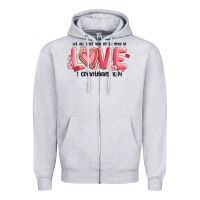 Heather Grey let all that you do be done in love 1 corinthıans Zipper Hoodie - MaliasSmallBusiness