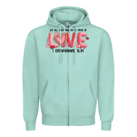 Seafoam let all that you do be done in love 1 corinthıans Zipper Hoodie - MaliasSmallBusiness