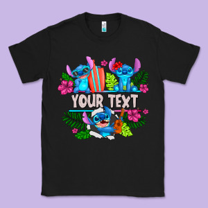 Your Text Stich Classic Tee Designed By Cowhidedigitalart