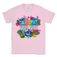 Bubblegum Pink Your Text Stich Classic Tee - CowhideDigitalArt