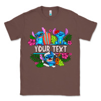 Chestnut Your Text Stich Classic Tee - CowhideDigitalArt