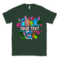 Sports Green Your Text Stich Classic Tee - CowhideDigitalArt