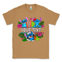 Toasted Coconut Your Text Stich Classic Tee - CowhideDigitalArt