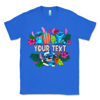 True Royal Your Text Stich Classic Tee - CowhideDigitalArt