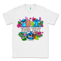 White Your Text Stich Classic Tee - CowhideDigitalArt