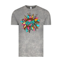 Cloud Rock racing sunflower front Vintage Tee - AdoDesignShop