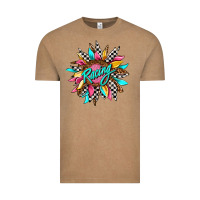 Racing Sunflower Front Vintage Tee | Teevron