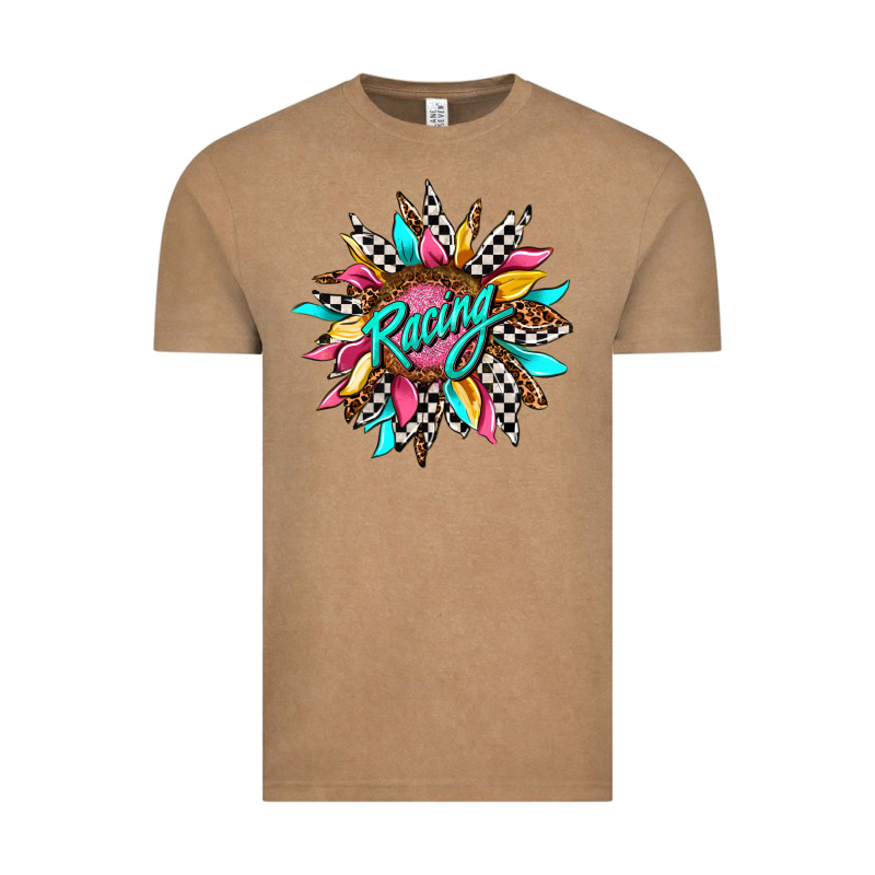 Racing Sunflower Front Vintage Tee by AdoDesignShop | Teevron