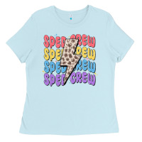 Baby Blue sped crew Ladies Tee - MaliasSmallBusiness