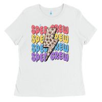 White sped crew Ladies Tee - MaliasSmallBusiness