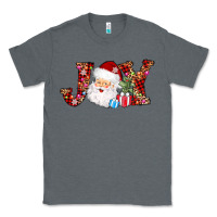 Charcoal Heather joy christmas santa Classic Tee - AdoDesignShop