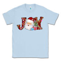 Dusty Blue joy christmas santa Classic Tee - AdoDesignShop
