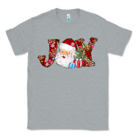 Heather Grey joy christmas santa Classic Tee - AdoDesignShop