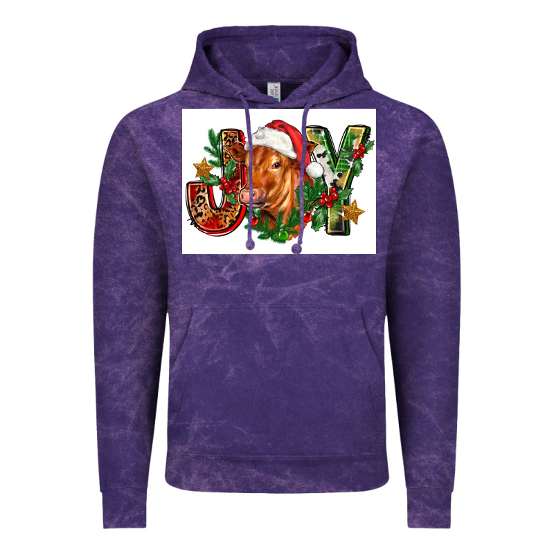 Christmas Heifer Joy Vintage Hoodie by FaDigitalArtStudio | Teevron