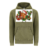 Vintage Olive christmas heifer joy Vintage Hoodie - FaDigitalArtStudio