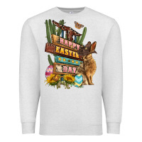 Oatmeal Heather Easter Day rodeo Premium Sweatshirt - LillyAllenDesigns