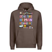 Coffee dear tiny human behind me Premium Hoodie - JahusDesignShop