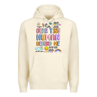 Sandshell dear tiny human behind me Premium Hoodie - JahusDesignShop