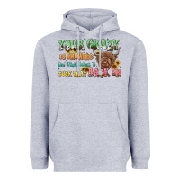 Heather Grey your crazy is showing cow Heavyweight Hoodie - LillyAllenDesigns