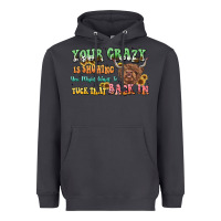 Smoke your crazy is showing cow Heavyweight Hoodie - LillyAllenDesigns