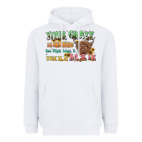 White your crazy is showing cow Heavyweight Hoodie - LillyAllenDesigns