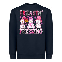 Navy freaking freezing with Snowmans Heavyweight Sweatshirt - AdoDesignShop