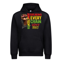 Juneteenth Breaking Every Chain Since 1865 Woman F Urban Hoodie | Teevron