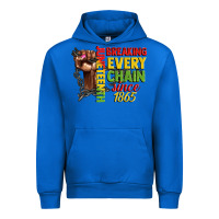 Cobalt juneteenth breaking every chain since 1865 woman f Urban Hoodie - CowGirlArtShop