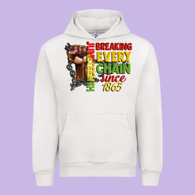 Juneteenth Breaking Every Chain Since 1865 Woman F Urban Hoodie Designed By Cowgirlartshop