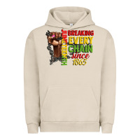 Pigment French Oak juneteenth breaking every chain since 1865 woman f Urban Hoodie - CowGirlArtShop