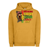 Pigment Peanut Butter juneteenth breaking every chain since 1865 woman f Urban Hoodie - CowGirlArtShop