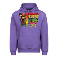 Tulip juneteenth breaking every chain since 1865 woman f Urban Hoodie - CowGirlArtShop