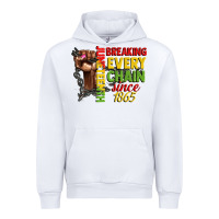 White juneteenth breaking every chain since 1865 woman f Urban Hoodie - CowGirlArtShop