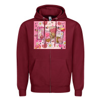 Cafecito Y Chisme Valentine's Day Zipper Hoodie | Teevron