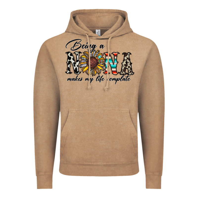 Being Nana Makes My Life Complate Vintage Hoodie by CowhideDigitalArt | Teevron