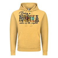 Vintage Mustard being nana makes my life complate Vintage Hoodie - CowhideDigitalArt