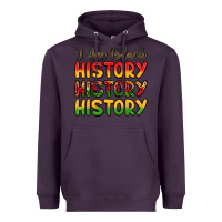 Plum i am black history Heavyweight Hoodie - LillyAllenDesigns
