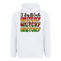 White i am black history Heavyweight Hoodie - LillyAllenDesigns