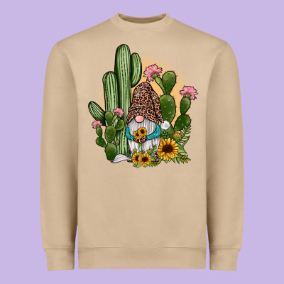 Cactus Gnomes Heavyweight Sweatshirt Designed By Jahusdesignshop