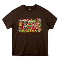 Chocolate Brown jesus the reason for the season Heavy Core Tee - Zillion Design Studio
