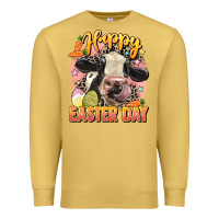 Antique Gold Happy Easter Day Premium Sweatshirt - LillyAllenDesigns