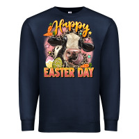 Navy Happy Easter Day Premium Sweatshirt - LillyAllenDesigns